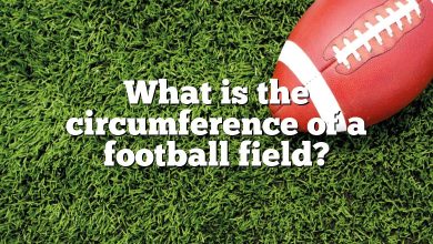 What is the circumference of a football field?