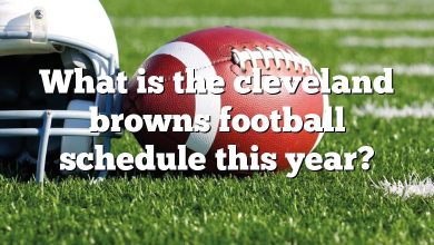 What is the cleveland browns football schedule this year?