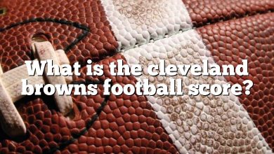 What is the cleveland browns football score?