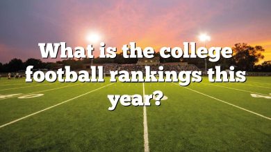 What is the college football rankings this year?