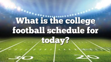 What is the college football schedule for today?