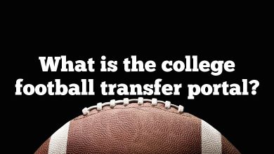 What is the college football transfer portal?