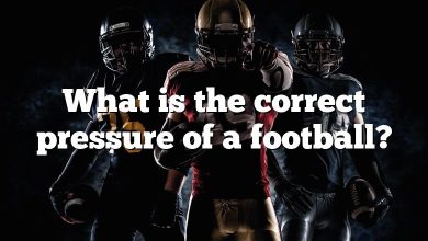 What is the correct pressure of a football?