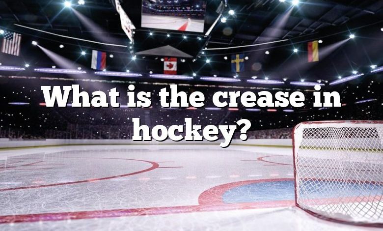 What is the crease in hockey?