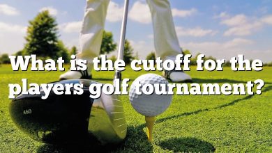 What is the cutoff for the players golf tournament?