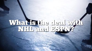 What is the deal with NHL and ESPN?