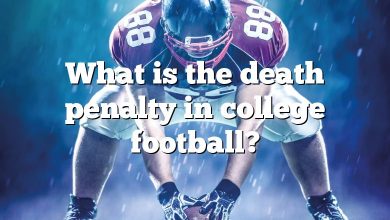 What is the death penalty in college football?
