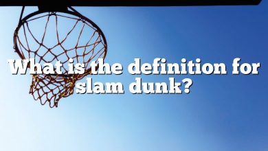 What is the definition for slam dunk?