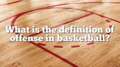 What is the definition of offense in basketball?