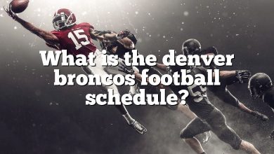 What is the denver broncos football schedule?