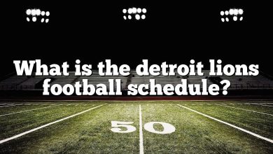 What is the detroit lions football schedule?