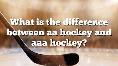 What is the difference between aa hockey and aaa hockey?