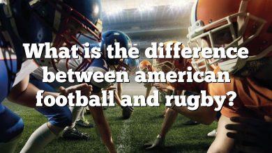 What is the difference between american football and rugby?