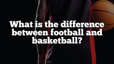 What is the difference between football and basketball?