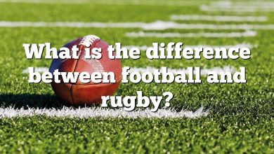 What is the difference between football and rugby?