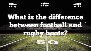 What is the difference between football and rugby boots?