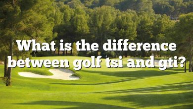 What is the difference between golf tsi and gti?