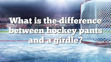 What is the difference between hockey pants and a girdle?