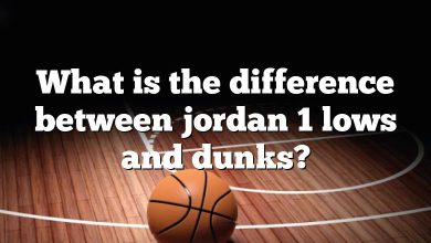 What is the difference between jordan 1 lows and dunks?