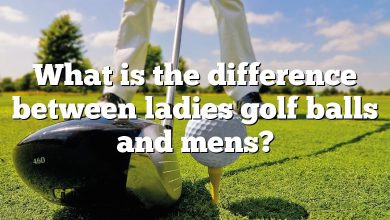 What is the difference between ladies golf balls and mens?