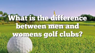 What is the difference between men and womens golf clubs?