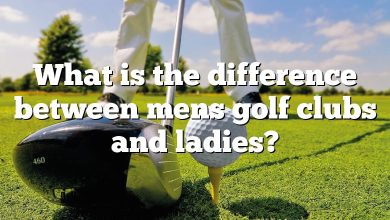 What is the difference between mens golf clubs and ladies?