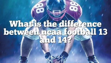 What is the difference between ncaa football 13 and 14?