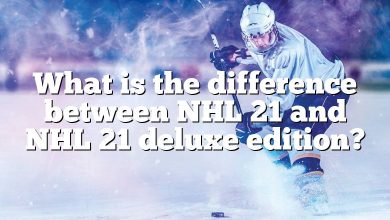 What is the difference between NHL 21 and NHL 21 deluxe edition?