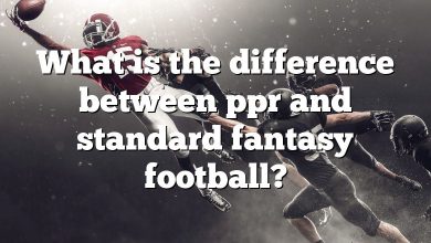 What is the difference between ppr and standard fantasy football?