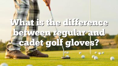 What is the difference between regular and cadet golf gloves?