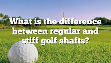 What is the difference between regular and stiff golf shafts?