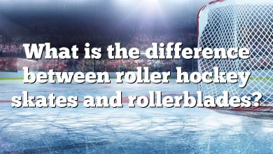 What is the difference between roller hockey skates and rollerblades?