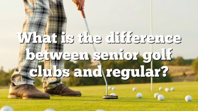 What is the difference between senior golf clubs and regular?