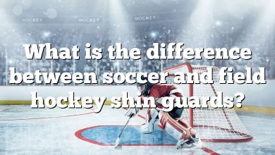 What is the difference between soccer and field hockey shin guards?