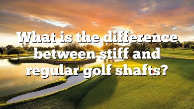 What is the difference between stiff and regular golf shafts?