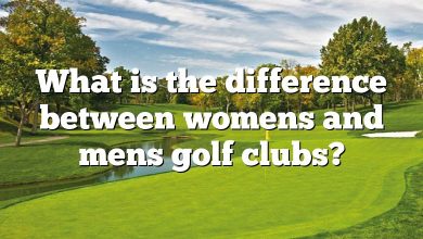 What is the difference between womens and mens golf clubs?