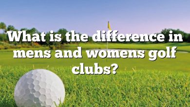 What is the difference in mens and womens golf clubs?