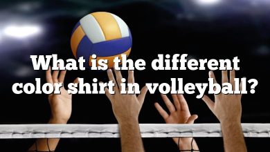 What is the different color shirt in volleyball?
