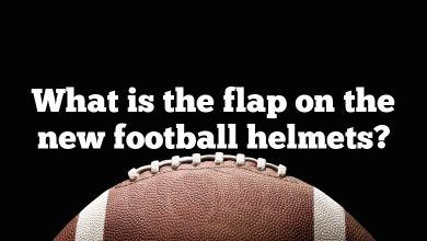 What is the flap on the new football helmets?