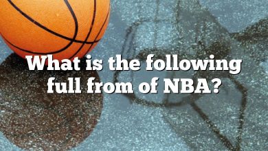 What is the following full from of NBA?