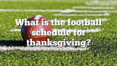 What is the football schedule for thanksgiving?