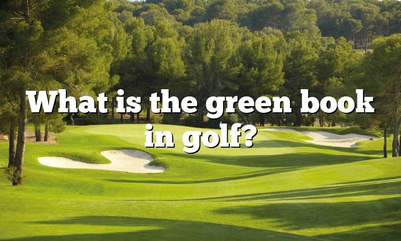 What is the green book in golf?