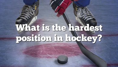 What is the hardest position in hockey?