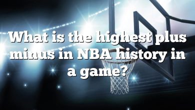 What is the highest plus minus in NBA history in a game?