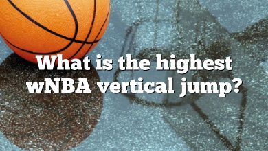 What is the highest wNBA vertical jump?