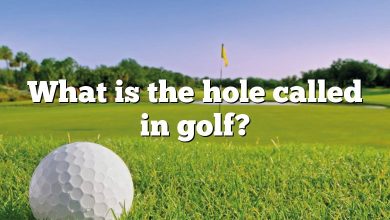 What is the hole called in golf?