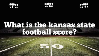What is the kansas state football score?