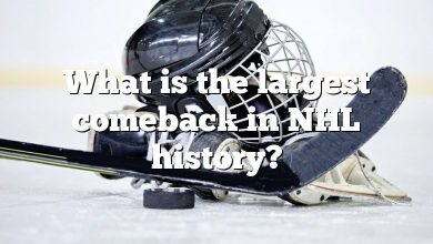 What is the largest comeback in NHL history?