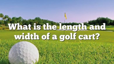 What is the length and width of a golf cart?