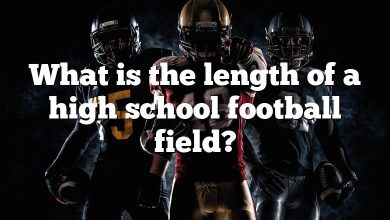 What is the length of a high school football field?